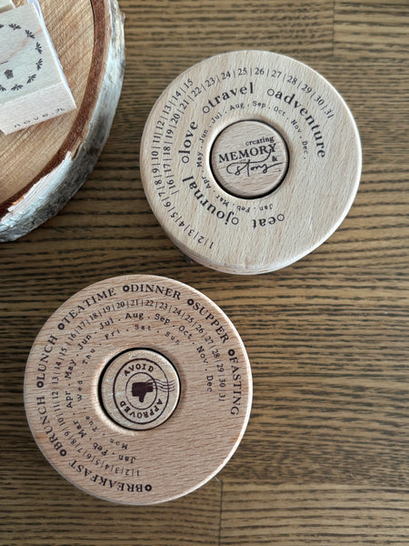 Nove Production- A. Round .02 Rubber Stamps [2 variations]