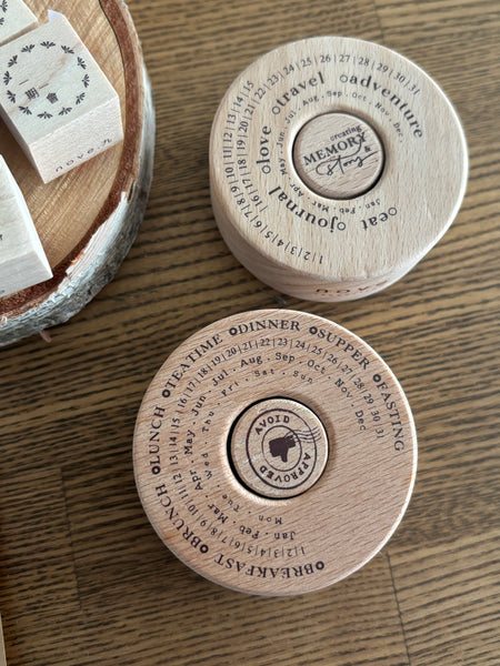 Nove Production- A. Round .02 Rubber Stamps [2 variations]