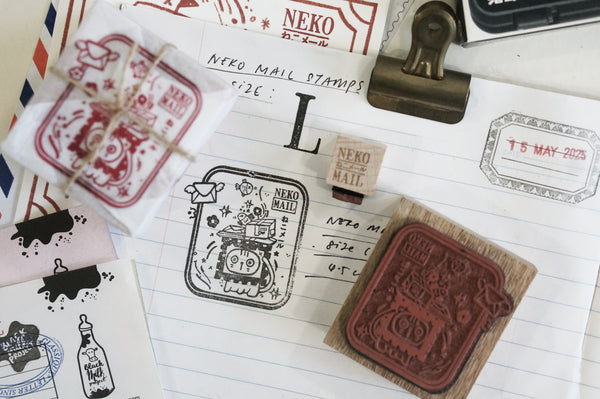Black Milk Project Neko Mail Rubber Stamp Series  [Various designs available]