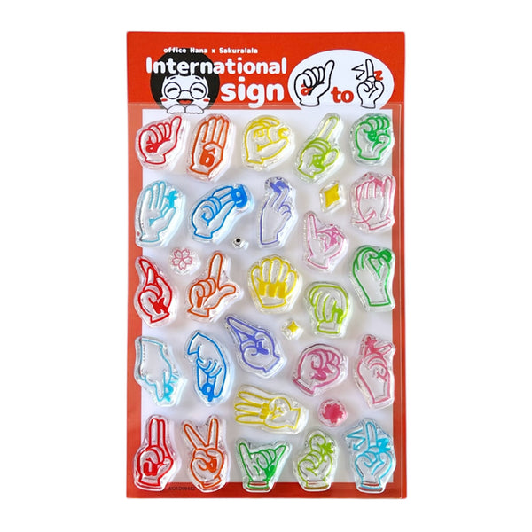 Office Hana x Sakuralala - International Sign | Clear Stamp Set
