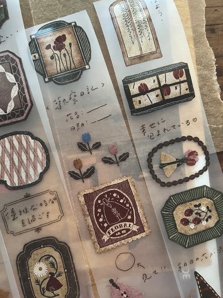 Breezy Studio: Flower Window 5cm Matte PET Tape