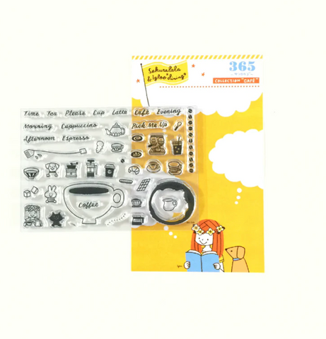 Sakuralala - Clear Stamp Set Cafe