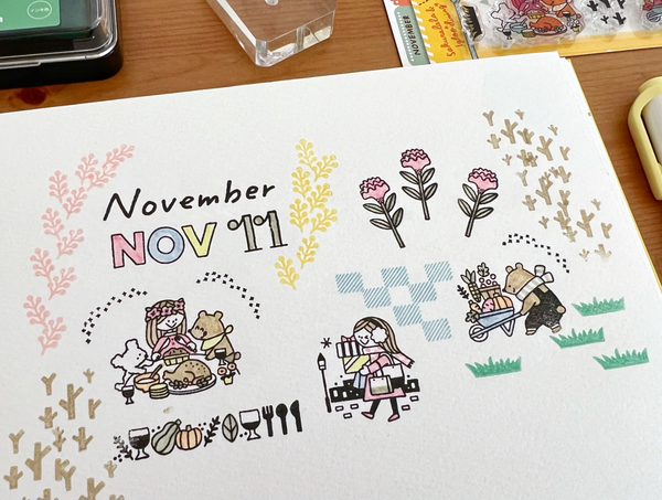 Sakuralala - 365 : November | Clear Stamp Set Day By Day Series