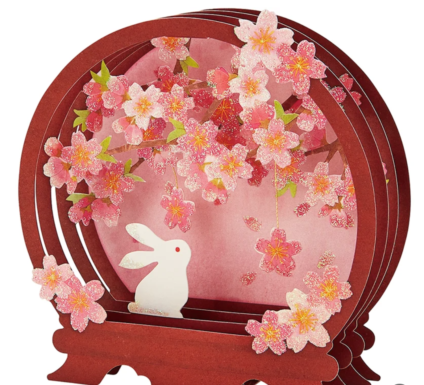 Sanrio Pop-Up Greeting Card - Sakura Round Terrace with Rabbit