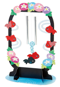 Sanrio Pop-Up Greeting Card - Kingyo Goldfish with Wind Chimes  ⑤