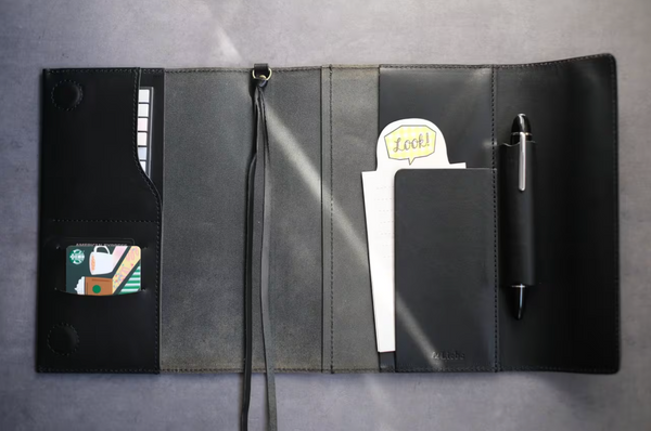 A5 Leather Notebook cover by &Liebe Made in Japan Tochigi Leather