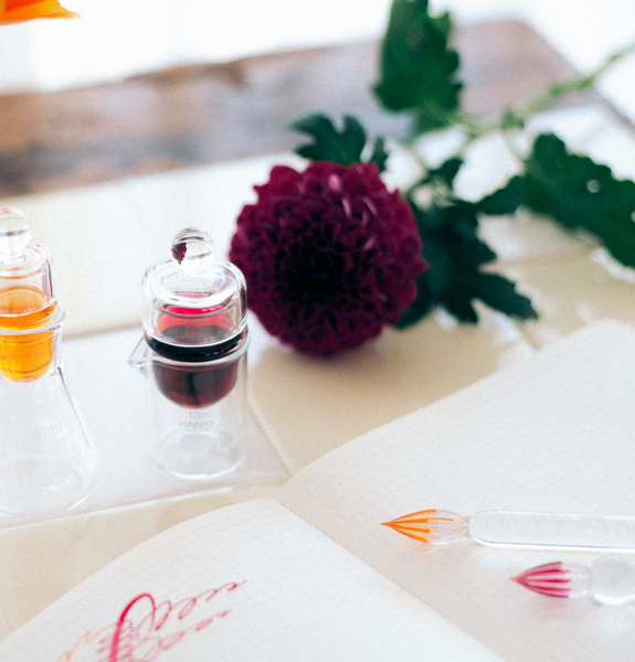 Glass Ink Pot by Hario Cake | Made in Japan