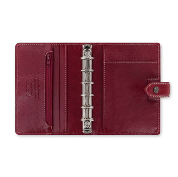 Filofax Malden Ring Planner (Mini) 6/ Pocket size in Burgundy