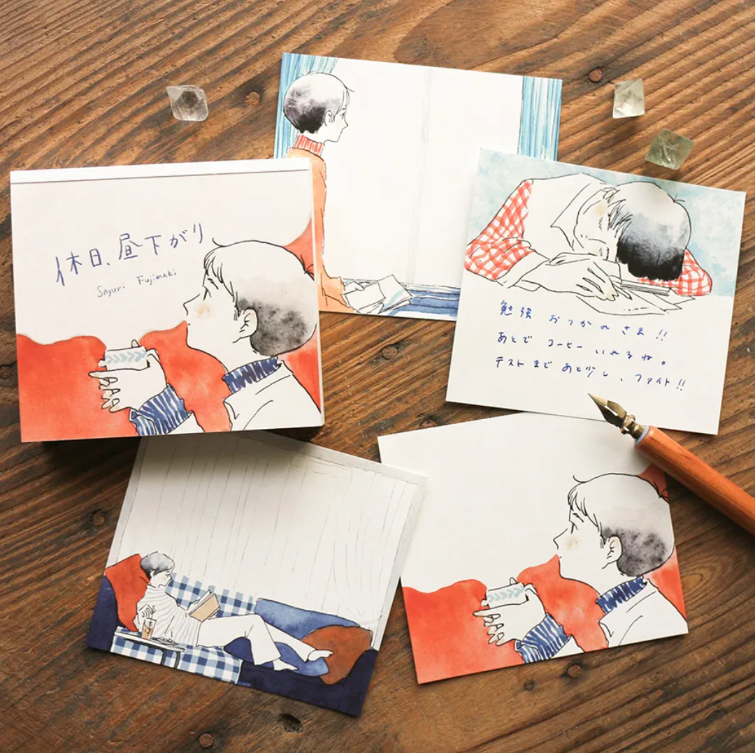Sayuri Fujimaki- Square Memo Pad - Holiday Afternoon [Cozyca]