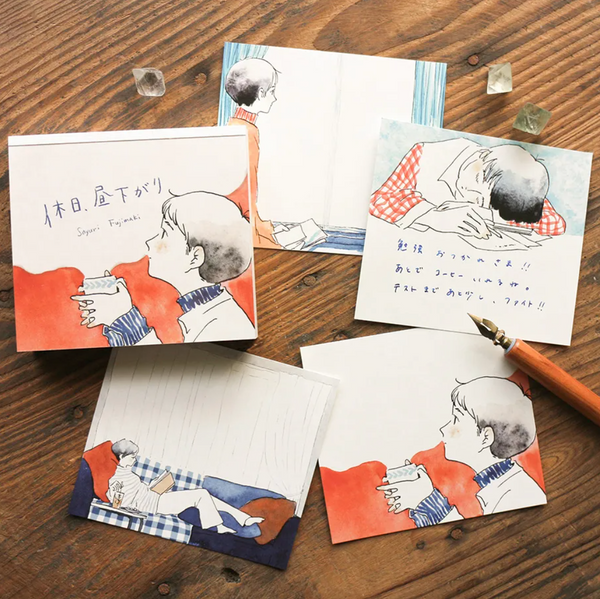 Sayuri Fujimaki- Square Memo Pad - Holiday Afternoon [Cozyca]