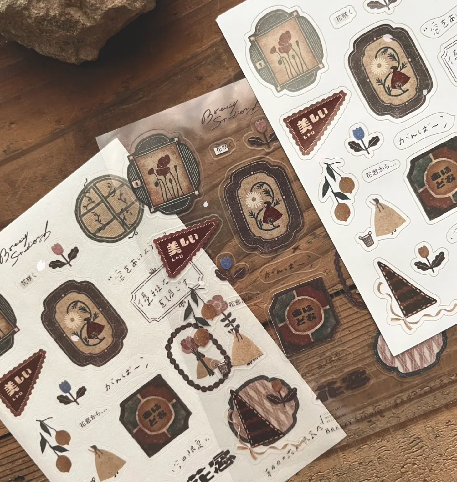 Breezy Studio: Flower Window -Sticker Sheet Pack