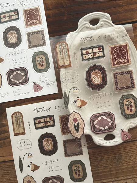 Breezy Studio: Flower Window -Sticker Sheet Pack