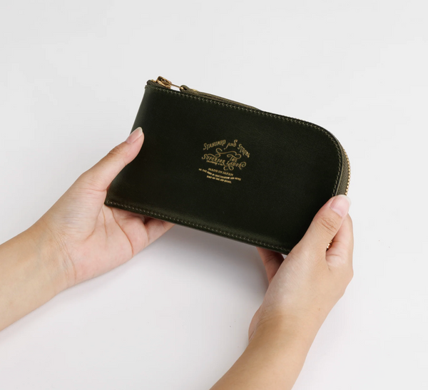 2026 PRE-ORDER Large Zip Purse - Pull-up Leather