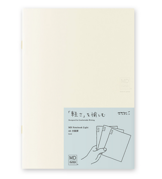 MD Notebook Light - A5 Grid | Set of 3 Notebooks