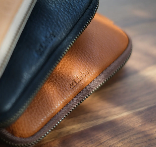 [Pebble Nume/Nubuck]  Stationery Pouch by &Liebe Made in Japan