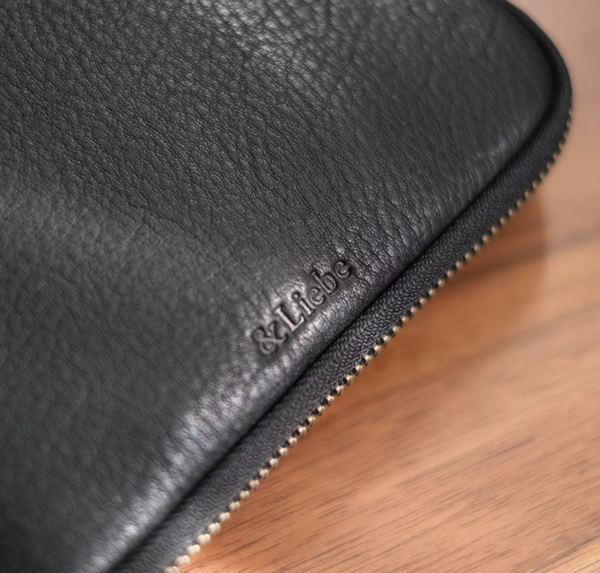 [Pebble Nume/Nubuck]  Stationery Pouch by &Liebe Made in Japan