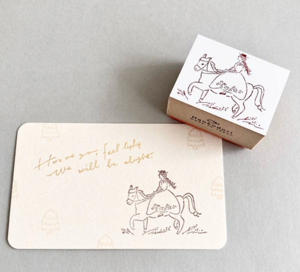 Hankodori はんこどり - A girl on horseback