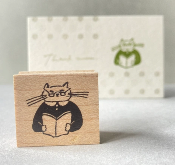 Hankodori はんこどり 0367 - Cat With Glasses