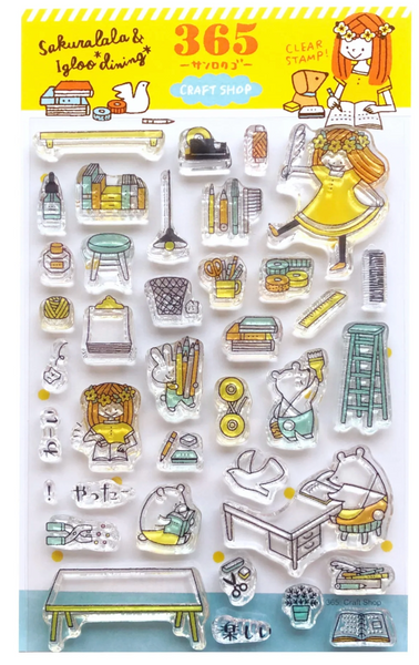 Sakuralala - 365 : Craft Shop | Clear Stamp Set