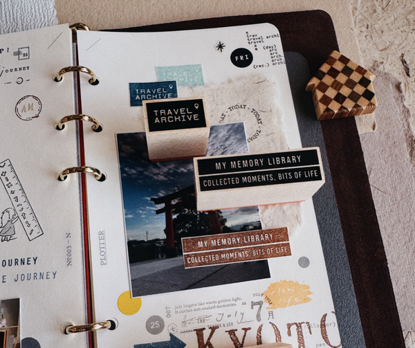 PensPapersPlanner Rubber Stamp - Travel Archive 166