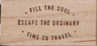 PensPapersPlanner Rubber Stamp - Escape The Ordinary 144