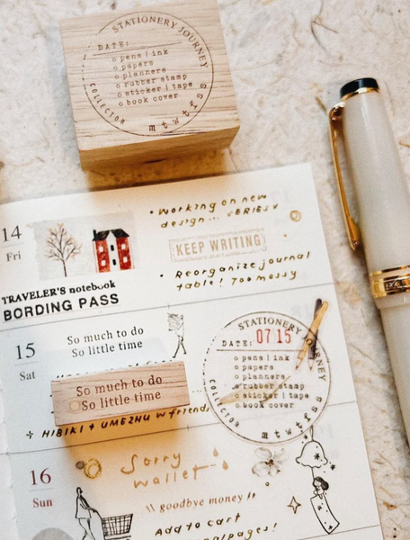 PensPapersPlanner Rubber Stamp - Stationery Checklist 035