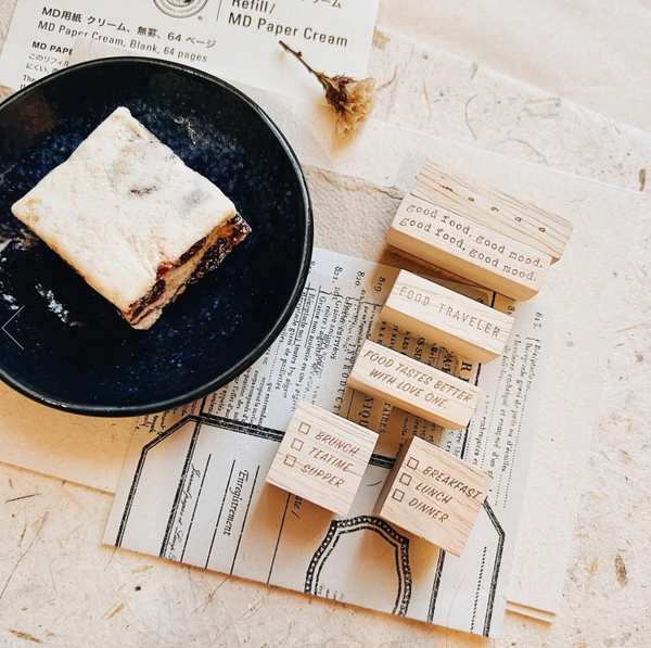PensPapersPlanner Rubber Stamp - Good Food, Good Mood 43a