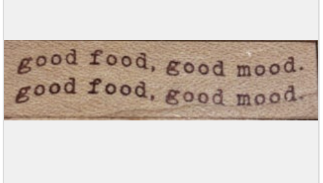 PensPapersPlanner Rubber Stamp - Good Food, Good Mood 43a