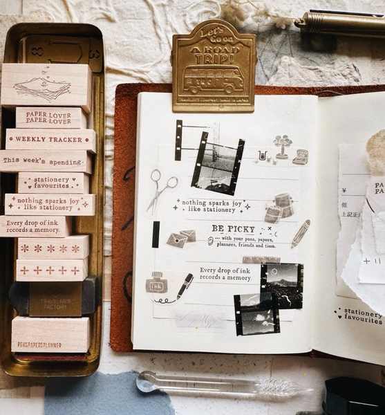 PensPapersPlanner Rubber Stamp -  Nothing sparks..stationery 099