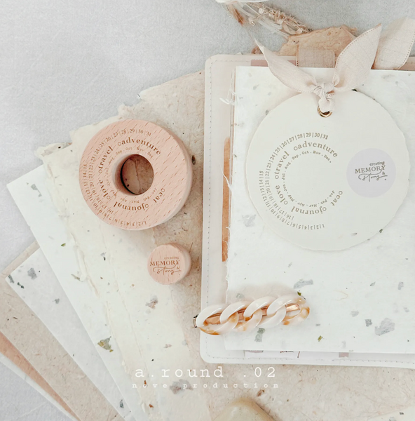 Nove Production- A. Round .02 Rubber Stamps [2 variations]