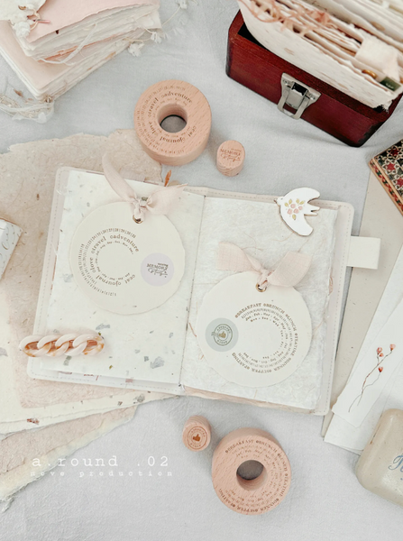 Nove Production- A. Round .02 Rubber Stamps [2 variations]