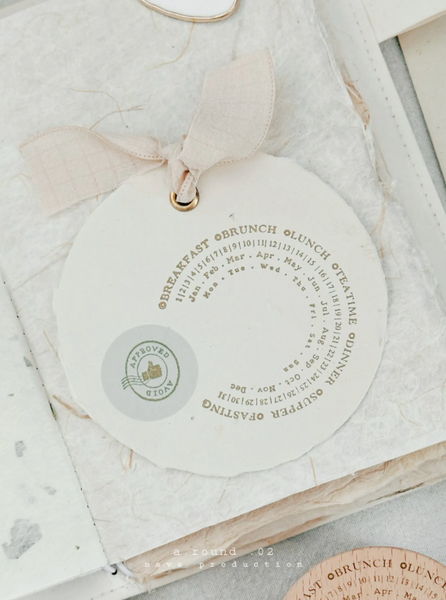 Nove Production- A. Round .02 Rubber Stamps [2 variations]