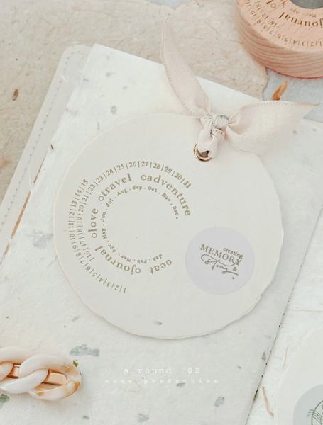 Nove Production- A. Round .02 Rubber Stamps [2 variations]