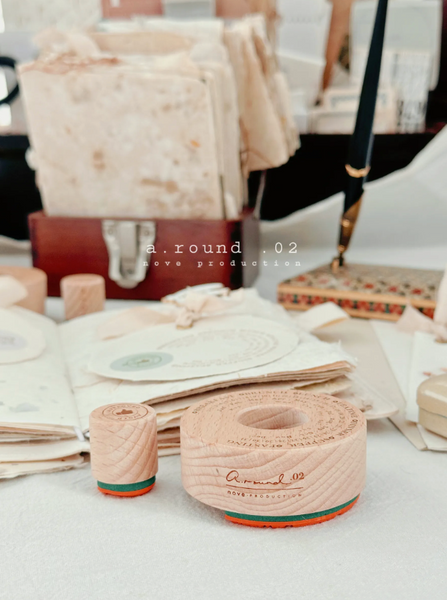 Nove Production- A. Round .02 Rubber Stamps [2 variations]