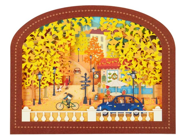 Sanrio Pop-Up Greeting Card - Autumn Town