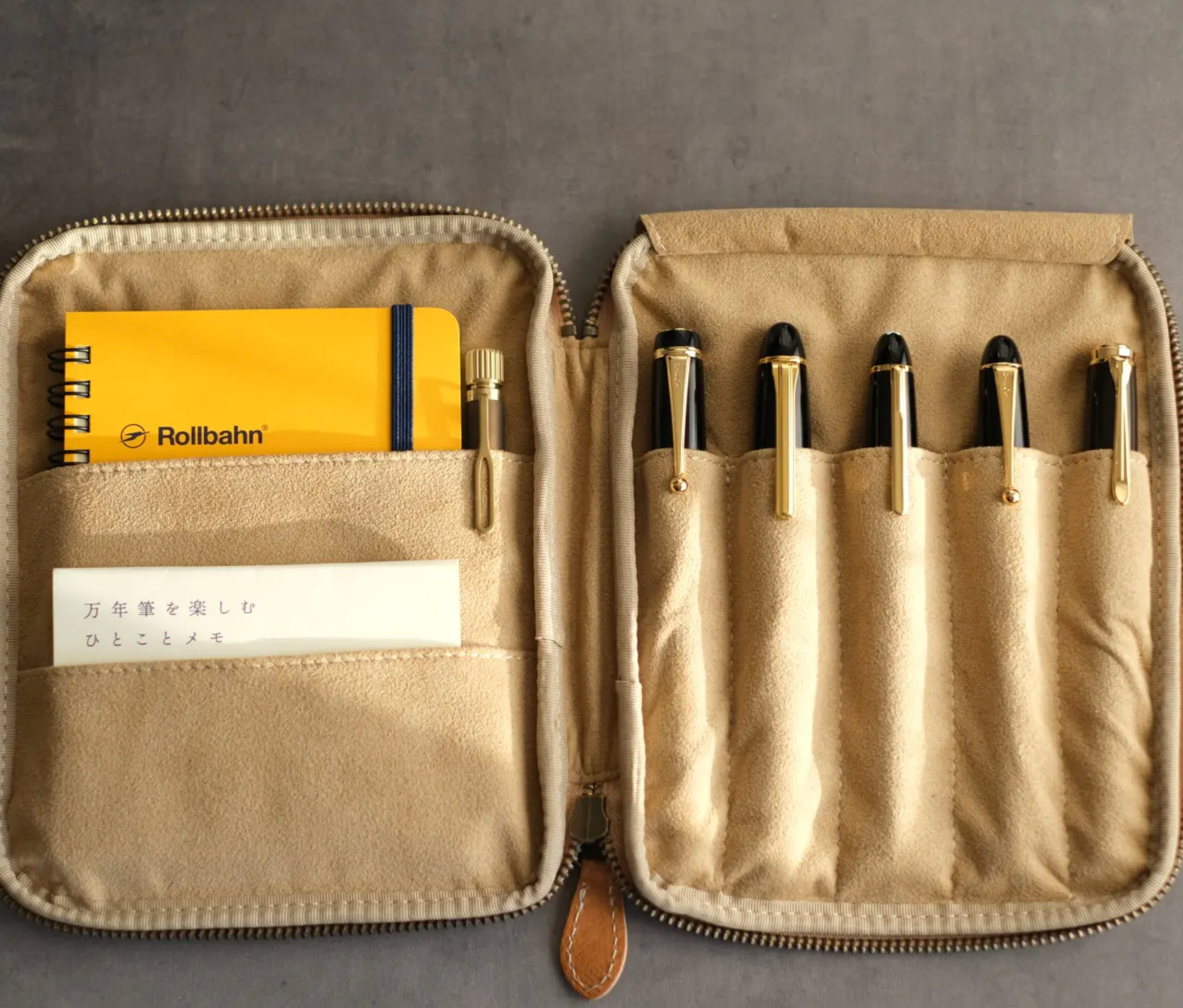 Stationery Pouch by &Liebe Made in Japan Tochigi Leather