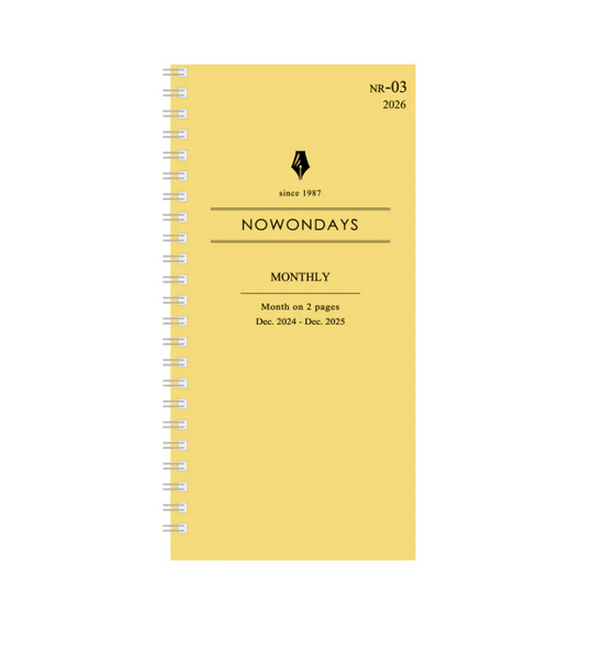 Now on Days Notebook Refills | N. Planning Made in Japan (various refills available)