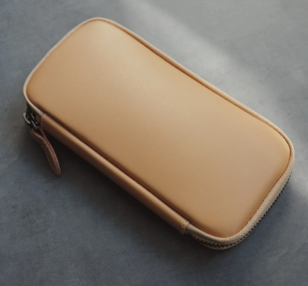 Leather Zip Pen Case by &Liebe Made in Japan Tochigi Leather