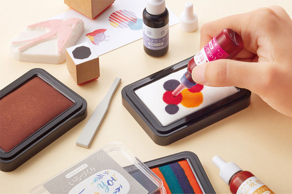 Shachihata Irozukuri Stamp and Ink Set | Make Your Own Ink Pad
