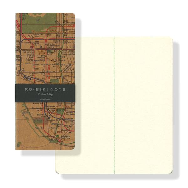 RO-BIKI NOTE MAP SERIES - Metro Map | Yamamoto Paper