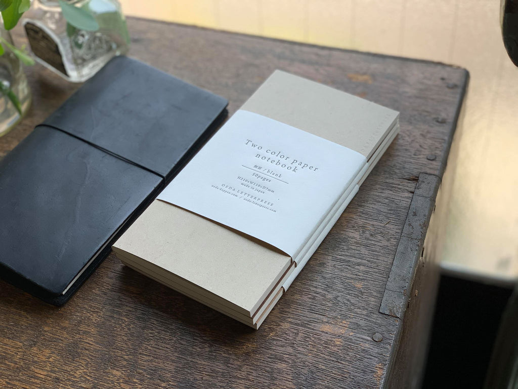 Orchid Letterpress Notebook, Blank Interior