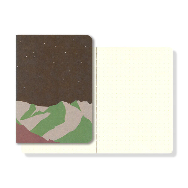 RO-BIKI NOTE SHAPE SERIES - Mountain Night | Yamamoto Paper