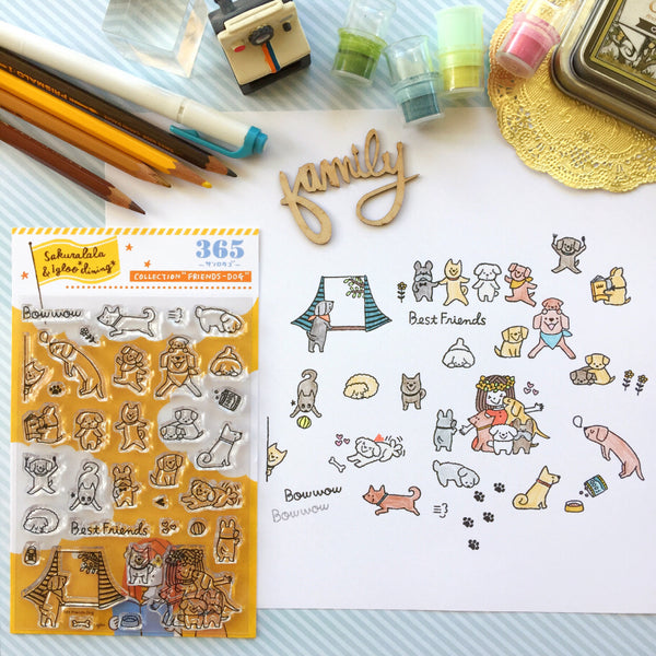 Sakuralala - 365 : Friends - Dog | Clear Stamp Set