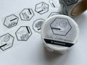 OEDA Letterpress Washi/Masking tape【 8 hexagon 】