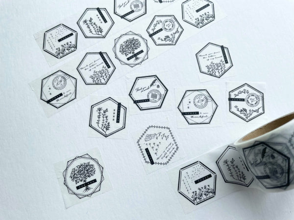 OEDA Letterpress Washi/Masking tape【 8 hexagon 】