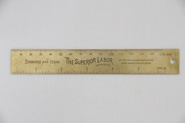 The Superior Labor - BG017 15cm brass ruler
