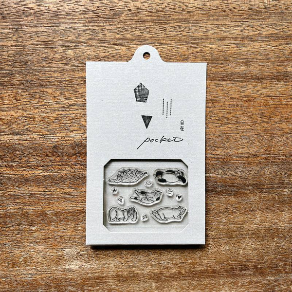 Nombre - JIZAI Clear Stamp POCKET Animals [STJ-P-DN_2]