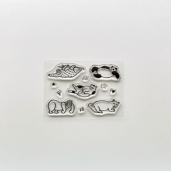 Nombre - JIZAI Clear Stamp POCKET Animals [STJ-P-DN_2]