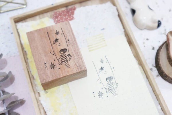 Black Milk Project Rubber Stamp BMP065 - Starry Swing