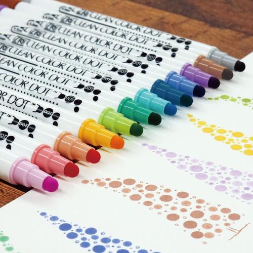 Kuretake ZIG Clean Color Dot Double-Sided Marker 4 / 12 Colors